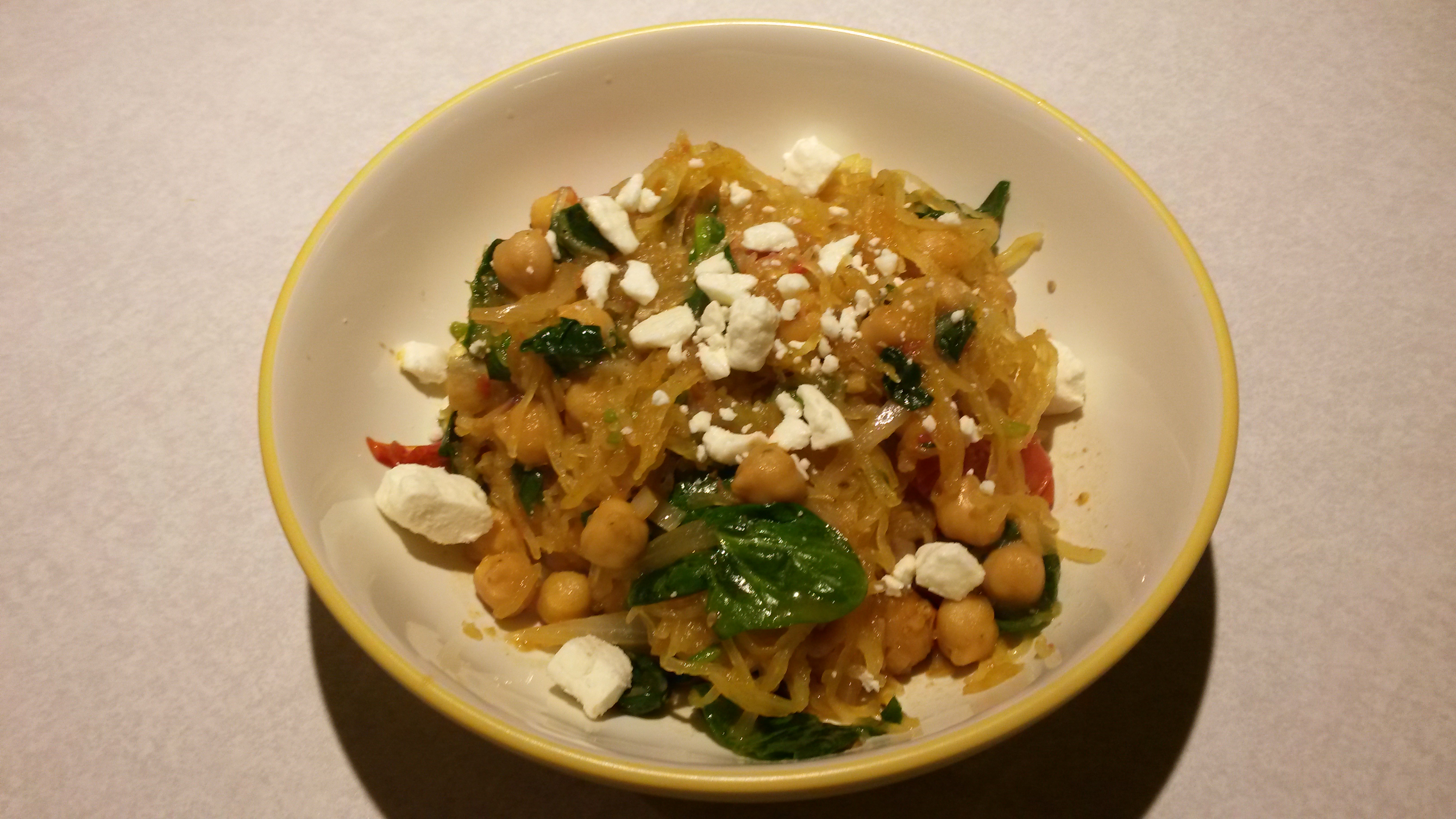 Picture of Greek Spaghetti Squash Toss with Roasted Tomatoes